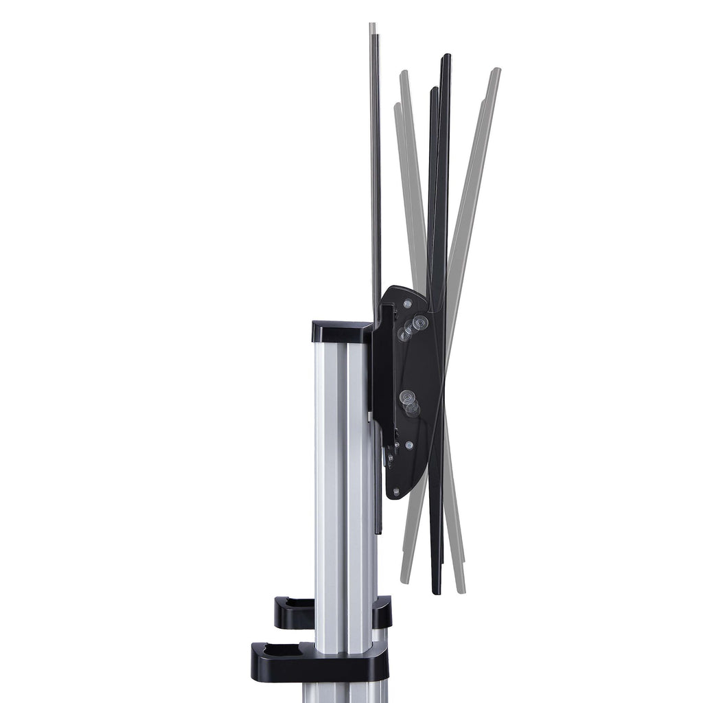 StarTech.com 1110C-MOBILE-TV-CART soporte para TV 2,54 m (100") Negro, Plata (6)