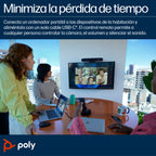 HP Poly Studio R30 USB Video Bar Gris 3840 x 2160 Pixeles (6)