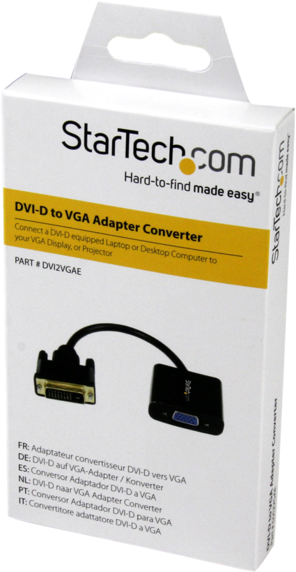 Startech DVI2VGAE - Cable, 1080p, 1920x1200, Adaptador de vídeo, DVI-D (4)