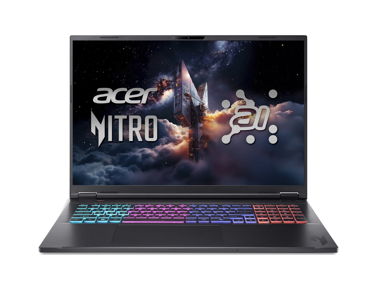 Acer Nitro 18 AI AMD AN18-61-R7SD AMD Ryzen AI 7 PRO 350 Portátil 45,7 cm (18") WQXGA 16 GB DDR5-SDRAM 1 TB SSD NVIDIA GeForce RTX 5070 Ti Wi-Fi 6E (802.11ax) Windows 11 Home Negro QWERTZ Alemán (2)