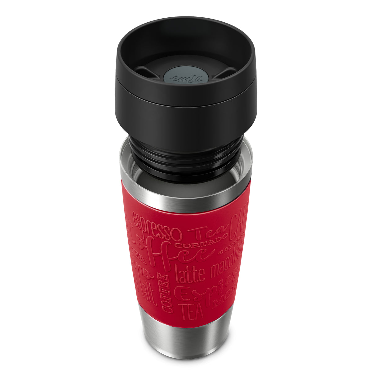 EMSA Travel Mug Classic N2020400 taza de viaje 360 ml Negro, Rojo