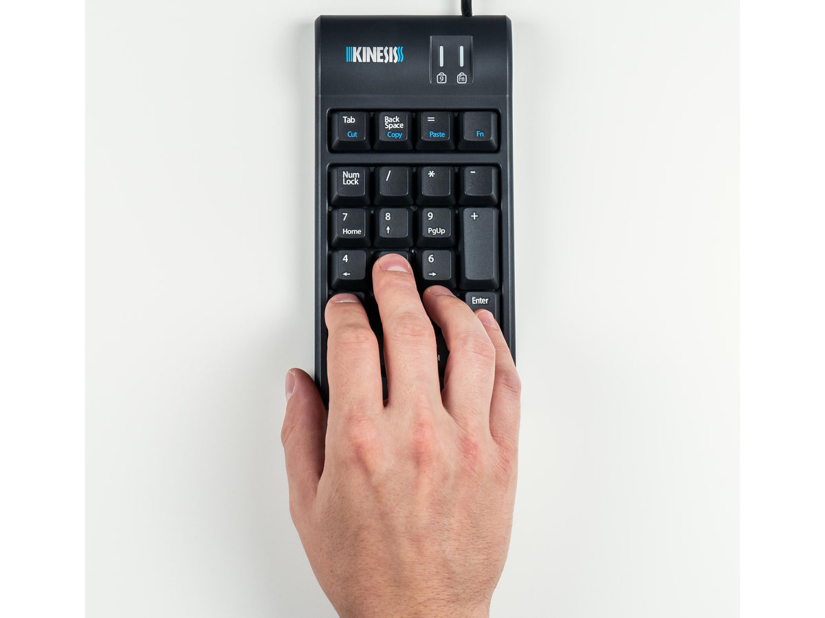 Kinesis Freestyle2 teclado numérico de membrana táctil silencioso y de baja
