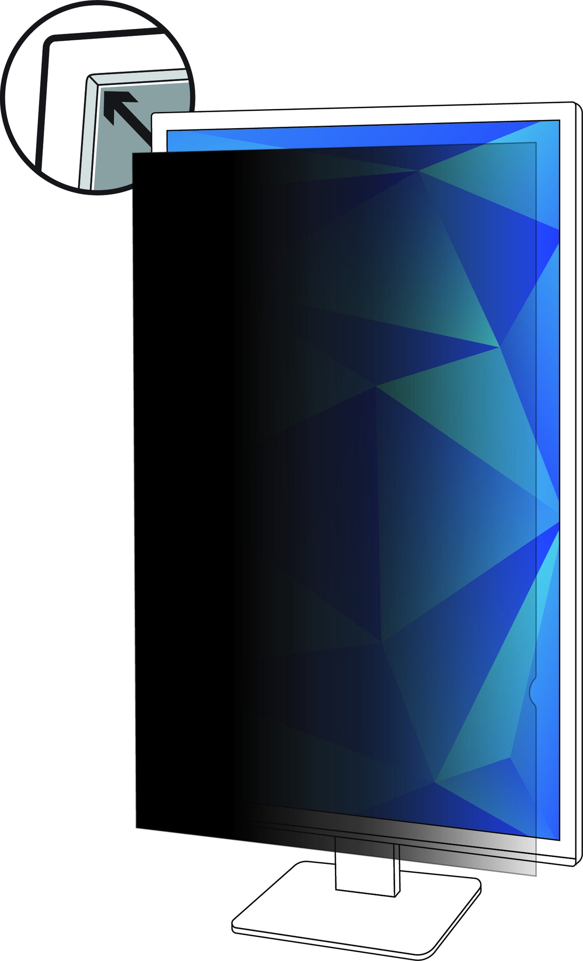 3M PF250W9P 63,5 cm (25") Filtro de privacidad para pantallas sin marco (2)