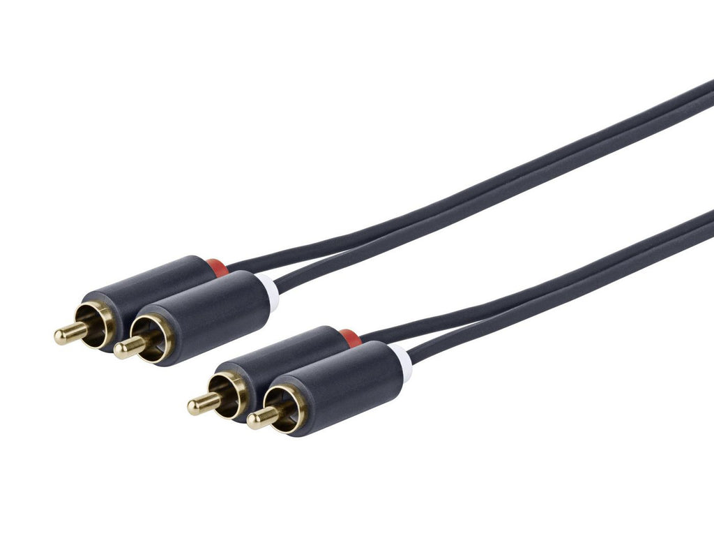 Vivolink PRORCARCA12 cable de audio 12 m 2 x RCA Negro (2)