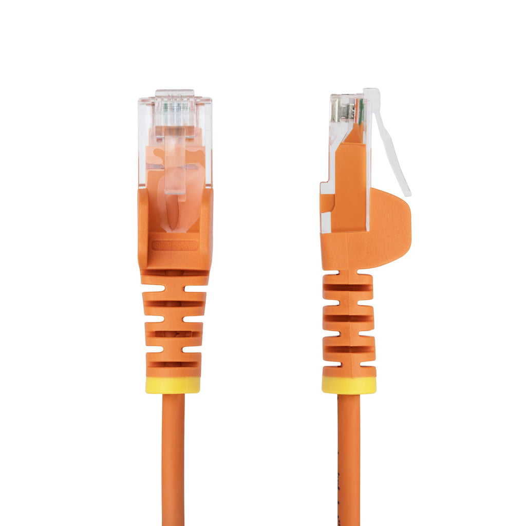 StarTech.com N6PAT25CMORS cable de red 0,25 m U/UTP (UTP) Alrededor (2)