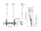 Multibrackets 4660 soporte para pantalla de señalización 2,54 m (100") Negro (6)