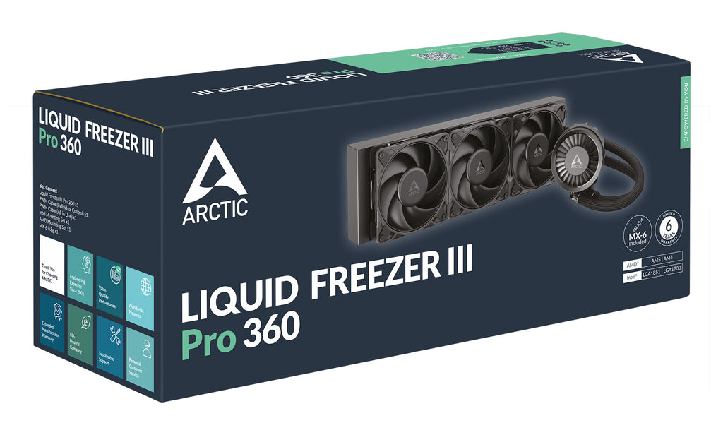 ARCTIC Liquid Freezer III Pro 360 Procesador Sistema de refrigeración líquida todo en uno 12 cm Negro 1 pieza(s) (7)
