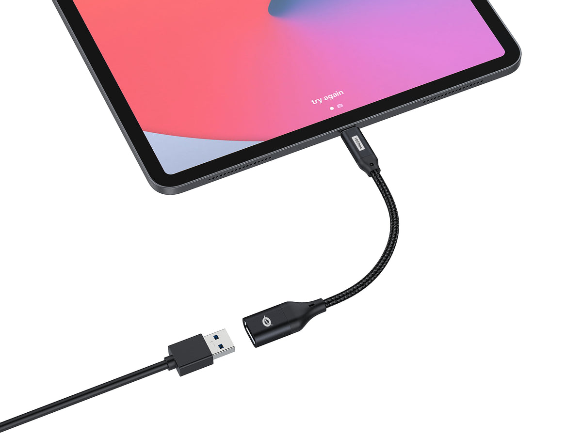 Conceptronic ABBY18B cambiador de género para cable USB-C USB-A Negro (6)
