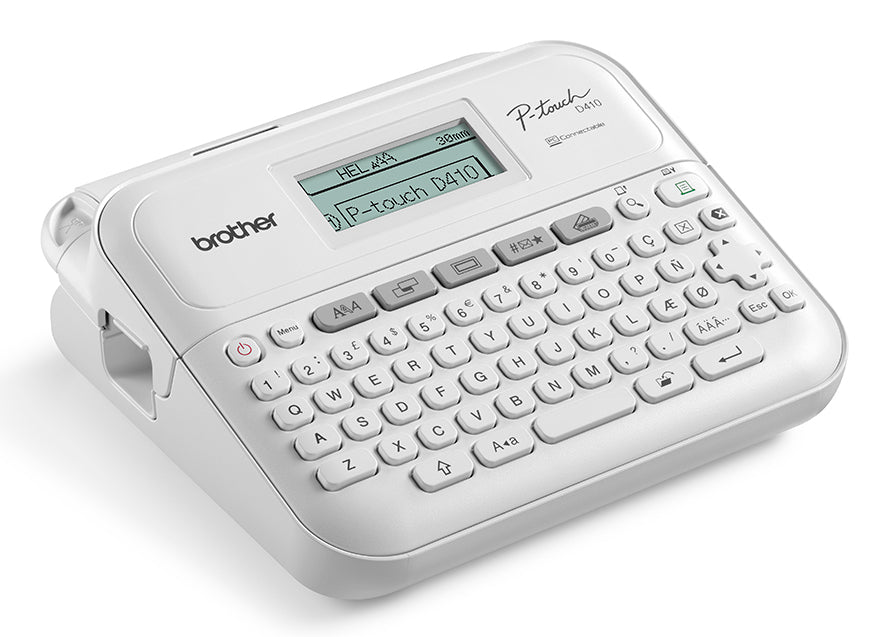 Brother PT-D410VP impresora de etiquetas ZINK (Zero-Ink) 180 x 180 DPI Alámbrico TZe QWERTY (4)
