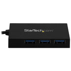 StarTech.com HB30A3A1CSFS hub de interfaz USB 3.2 Gen 1 (3.1 Gen 1) Type-A 5000 Mbit/s Negro (3)