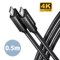 Axagon BUCM32-CM05AB cable USB USB 3.2 Gen 2x2 0,5 m USB C 20 Gbit/s 100 W Negro