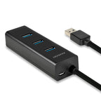 Axagon HUE-S2B hub de interfaz USB 3.2 Gen 1 (3.1 Gen 1) Type-A 5000 Mbit/s Negro (2)