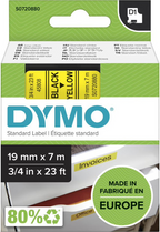 Dymo Cinta D1 amarillo/negro 19 mm