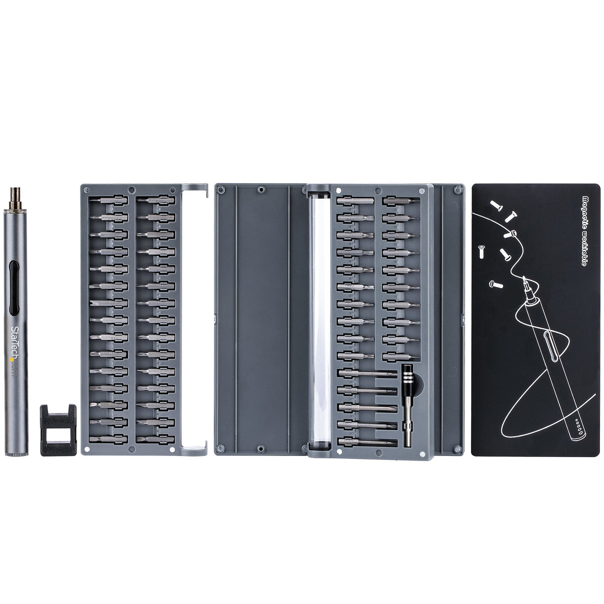 StarTech.com CTK55PCEDRIVE destornillador eléctrico y llave de impacto 110 RPM Plata