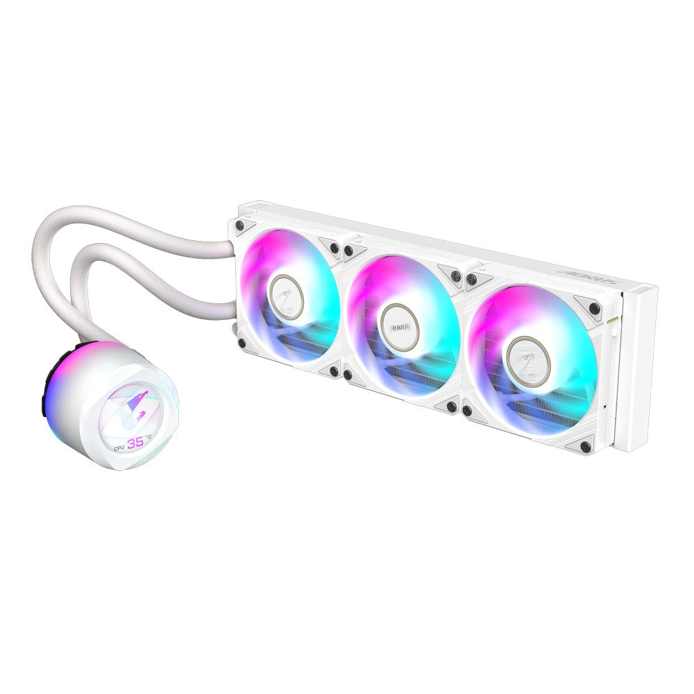 GIGABYTE AORUS WATERFORCE X II 360 ICE Procesador Sistema de refrigeración líquida todo en uno 12 cm Blanco (3)