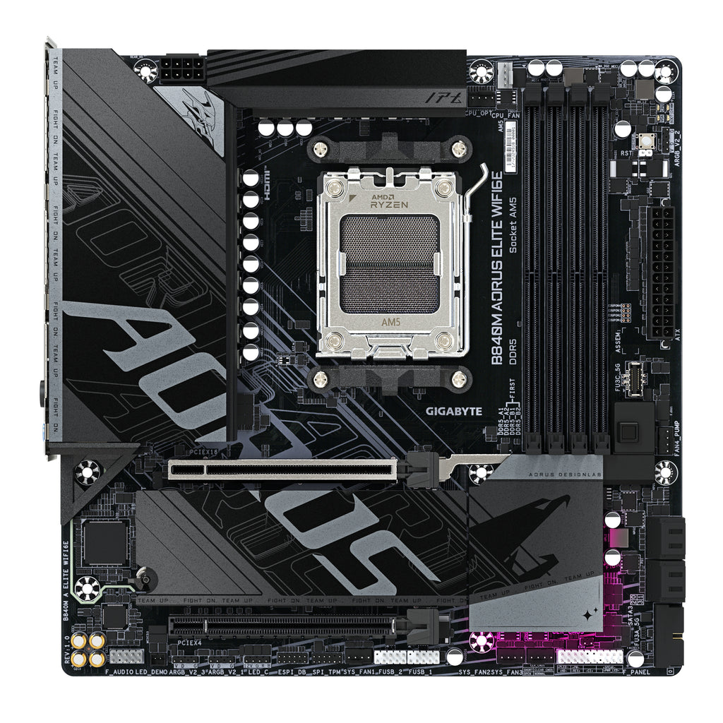 GIGABYTE B840M AORUS ELITE WIFI6E AMD B840 Zócalo AM5 micro ATX (2)