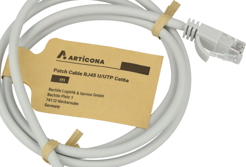 Cable patch RJ45 U/UTP Cat6a 20 m gris (5)