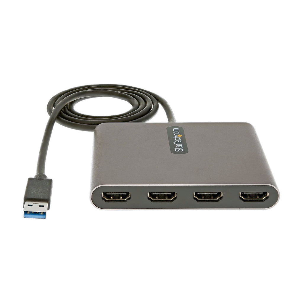 StarTech.com USB32HD4 Adaptador gráfico USB 1920 x 1080 Pixeles Gris