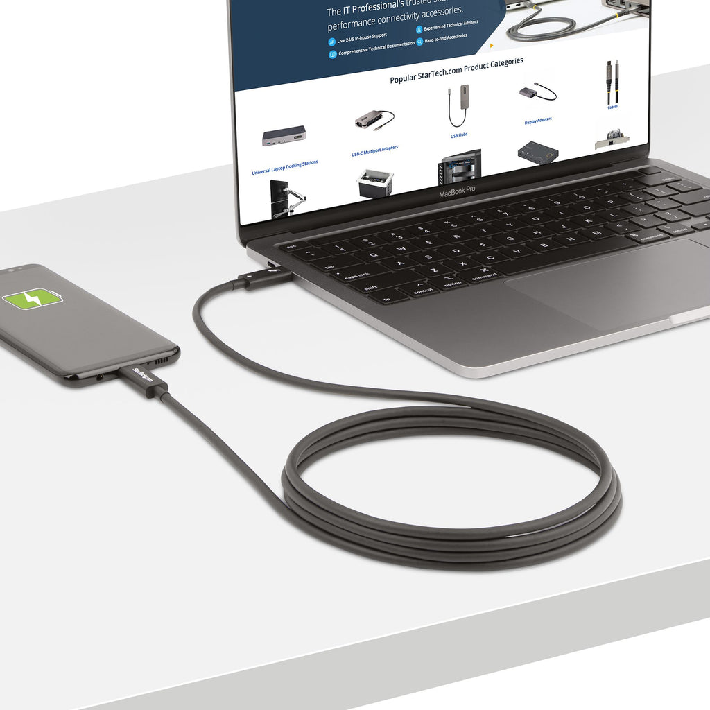StarTech.com A40G2MB-TB4-CABLE cable Thunderbolt 40 Gbit/s Negro (9)