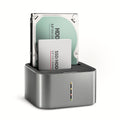 Axagon ADSA-DC base de conexión para disco duro USB 3.2 Gen 1 (3.1 Gen 1) Type-A Gris