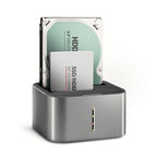 Axagon ADSA-DC base de conexión para disco duro USB 3.2 Gen 1 (3.1 Gen 1) Type-A Gris