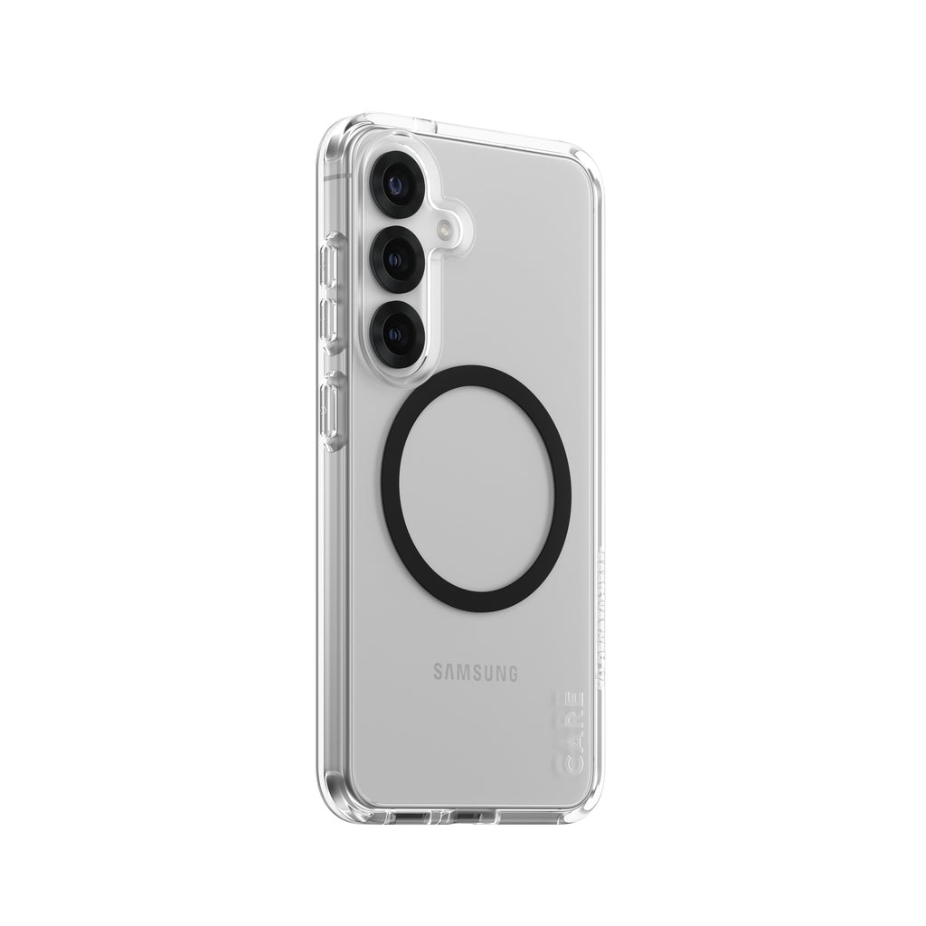 PanzerGlass CARE™ by ® Funda Urban Combat Transparente con Qi compatible Negro (CRRFUBQG38388)