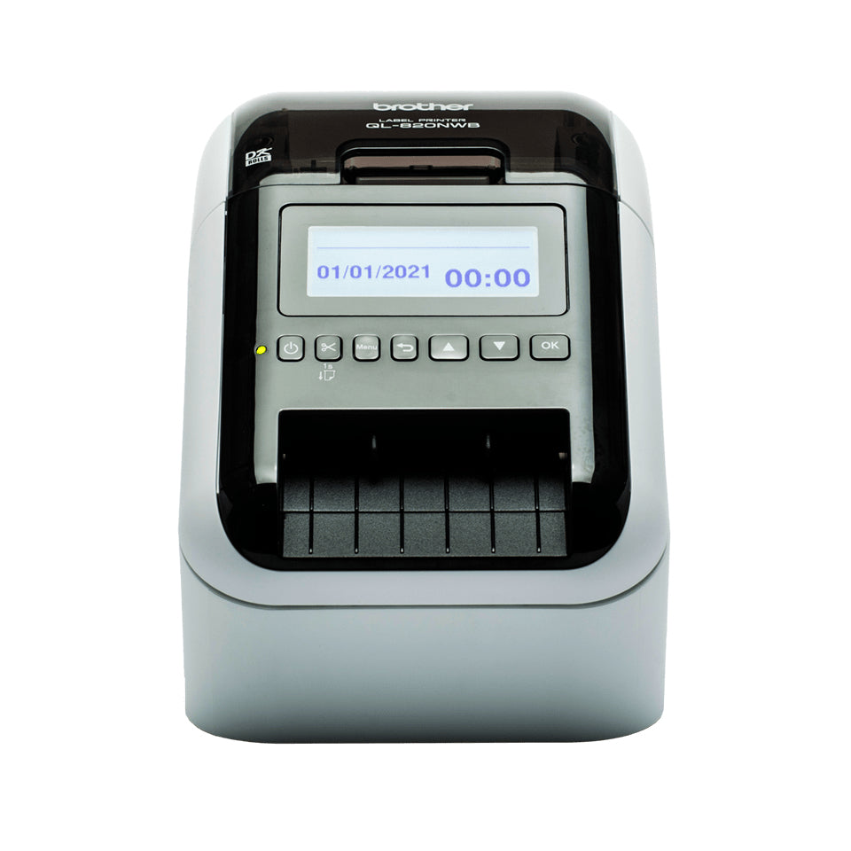 Brother QL-820NWBVMXX1 impresora de etiquetas Térmica directa Color 300 x 600 DPI 176 mm/s Inalámbrico y alámbrico Ethernet DK Wifi Bluetooth (2)