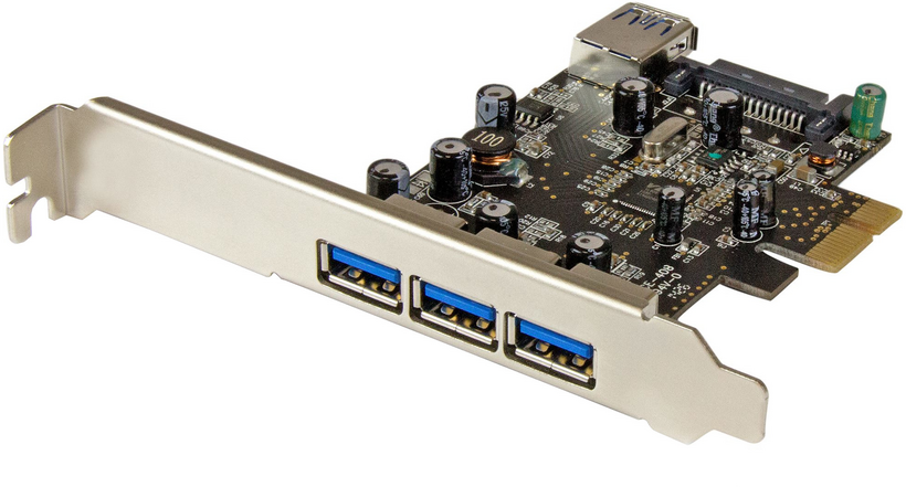Startech PEXUSB3S42 - 3x Externos y 1x Interno, Adaptador USB