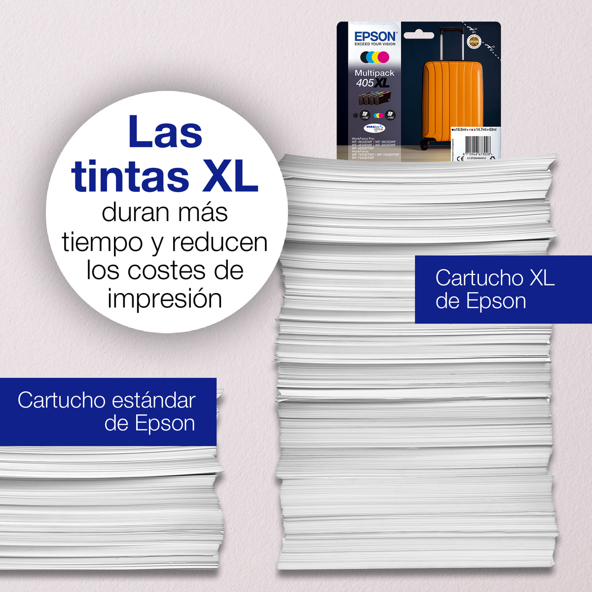 Epson 405XXL cartucho de tinta 1 pieza(s) Original Extra (Súper) alto rendimiento Negro (3)