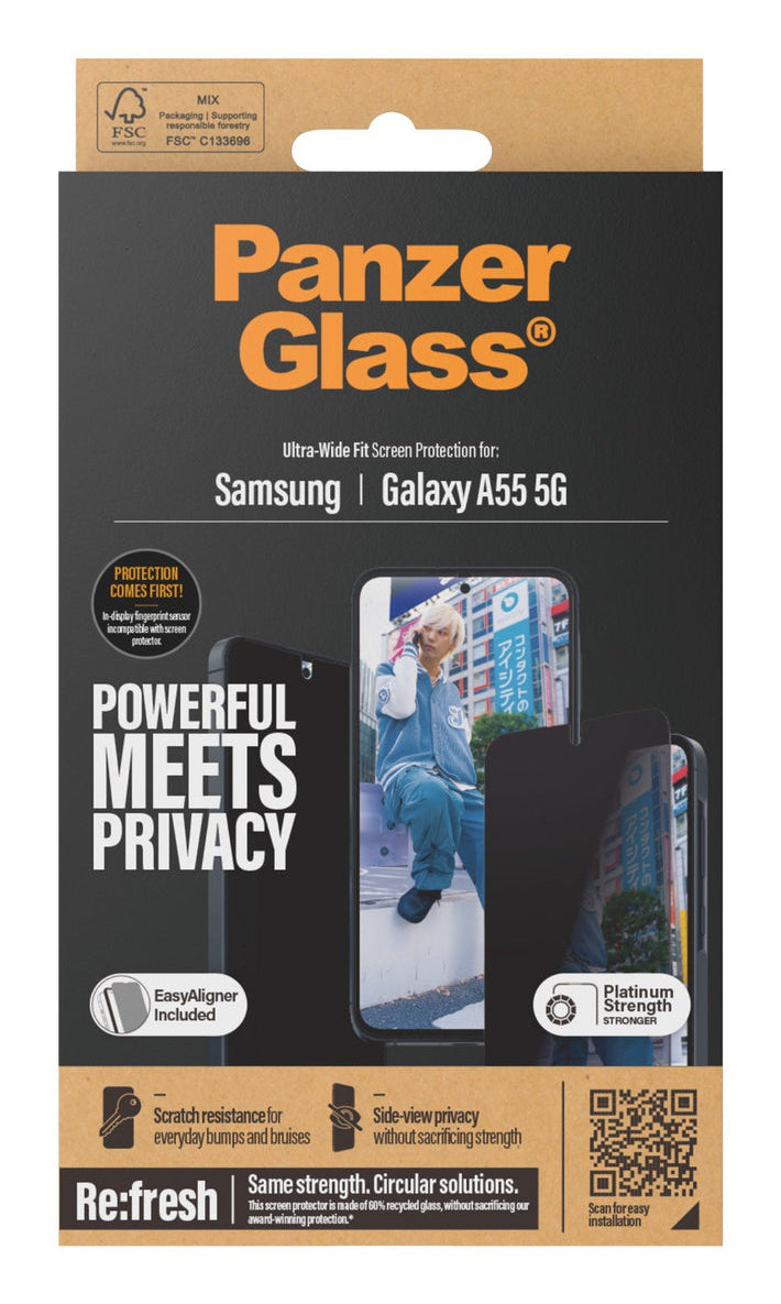 PanzerGlass P7358 protector de pantalla o trasero para teléfono móvil Protector de pantalla para privacidad Samsung 1 pieza(s) (4)