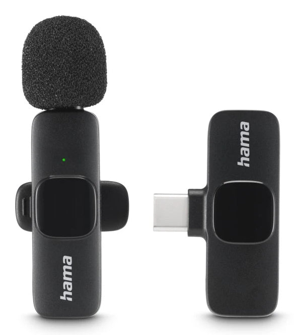 Hama Smart Wireless Negro Micrófono de corbata/solapa