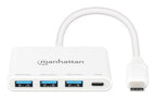 Manhattan 168434 hub de interfaz USB 3.2 Gen 1 (3.1 Gen 1) Type-C 5000 Mbit/s Blanco (3)