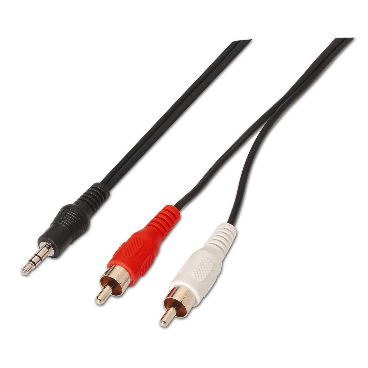 AISENS A128-0147 cable de audio 1,5 m 3,5mm 2 x RCA Negro (2)
