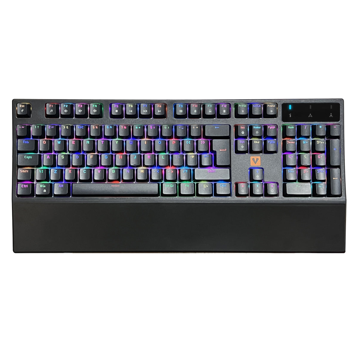 VIDA MECHA MECHANICAL RGB KEYBOARD teclado Juego USB QWERTY Inglés del Reino Unido Negro