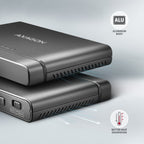 Axagon ADSA-CC USB-C 10Gbps - NVMe M.2 SSD & SATA 2.5/3.5 SSD/HDD CLONE MASTER 2 - Digital/Daten - NVMe USB 3.2 Gen 2 (3.1 Gen 2) Type-C Negro (6)