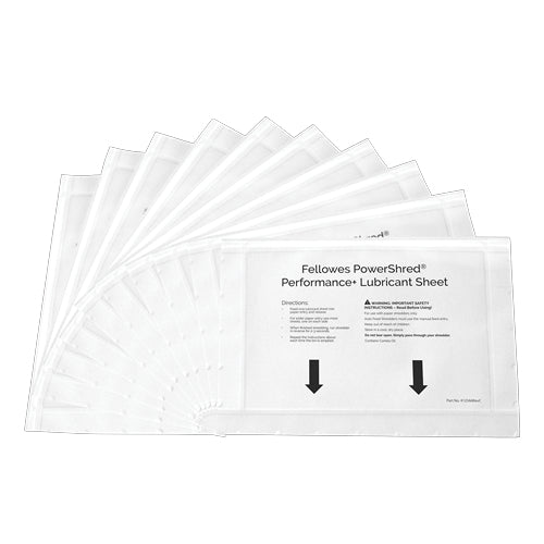 Fellowes 4025601 accesorio para destructoras de papel Hojas lubricantes 10 pieza(s) (2)
