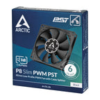 ARCTIC P8 Slim PWM PST Carcasa del ordenador Ventilador 8 cm Negro 1 pieza(s) (6)