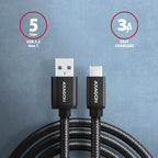 Axagon BUCM3-AM20AB cable USB USB 3.2 Gen 1 (3.1 Gen 1) 2 m USB C USB A 5 Gbit/s Negro (2)