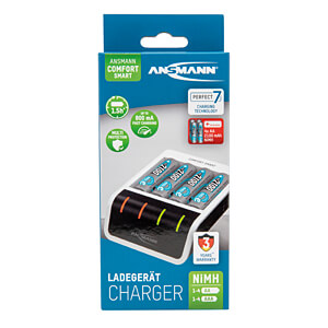 Ansmann 1001-0092-01 cargador de baterías Pila doméstica CA (2)