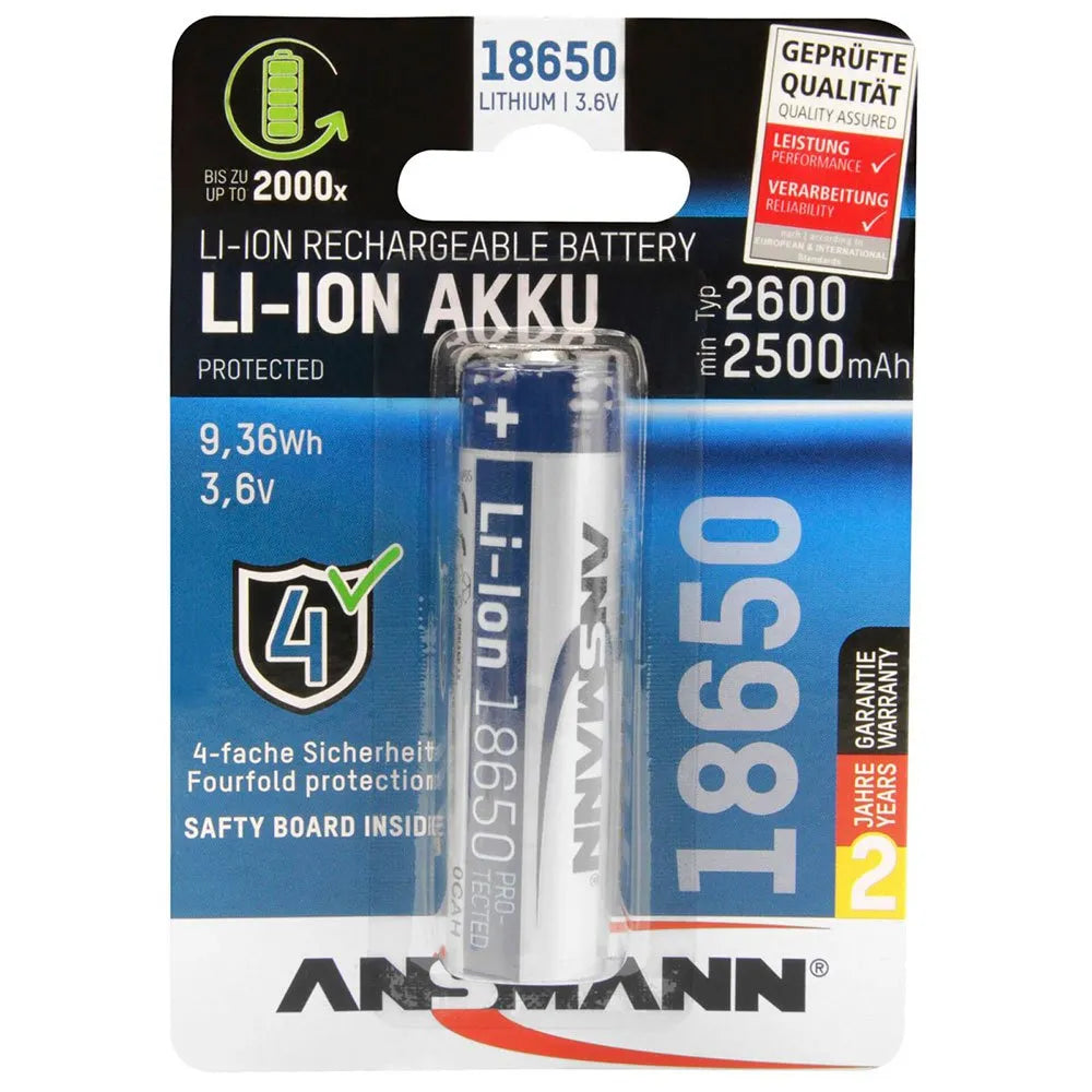Ansmann batería Li-Ion 18650 batería recargable Litio-Ion