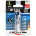 Ansmann batería Li-Ion 18650 batería recargable Litio-Ion