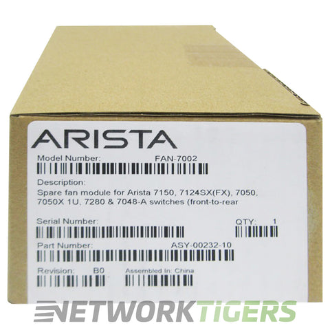 Arista Módulo de ventilador de repuesto para FAN-7002-R-RFB – Reacondicionado (3)