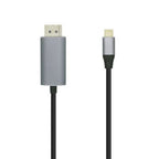 AISENS A109-0395 adaptador de cable de vídeo 1,8 m USB Tipo C Aluminio, Negro