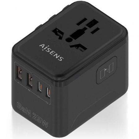 AISENS ASPS-2A2C08-BK cargador de dispositivo móvil Corriente alterna Carga rápida Interior
