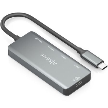 AISENS A109-0946 base para portátil y replicador de puertos Alámbrico USB 3.2 Gen 1 (3.1 Gen 1) Type-C