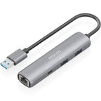 AISENS ASUC-4P035-GR base para portátil y replicador de puertos Alámbrico USB 3.2 Gen 1 (3.1 Gen 1) Type-A
