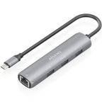 AISENS ASUC-4P038-GR base para portátil y replicador de puertos Alámbrico USB 3.2 Gen 1 (3.1 Gen 1) Type-C
