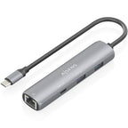 AISENS ASUC-4P039-GR base para portátil y replicador de puertos Alámbrico USB 3.2 Gen 1 (3.1 Gen 1) Type-C
