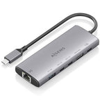 AISENS ASUC-6P030-GR base para portátil y replicador de puertos Alámbrico USB 3.2 Gen 1 (3.1 Gen 1) Type-C