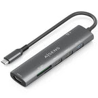 AISENS ASUC-7P027-GR base para portátil y replicador de puertos Alámbrico USB 3.2 Gen 1 (3.1 Gen 1) Type-C